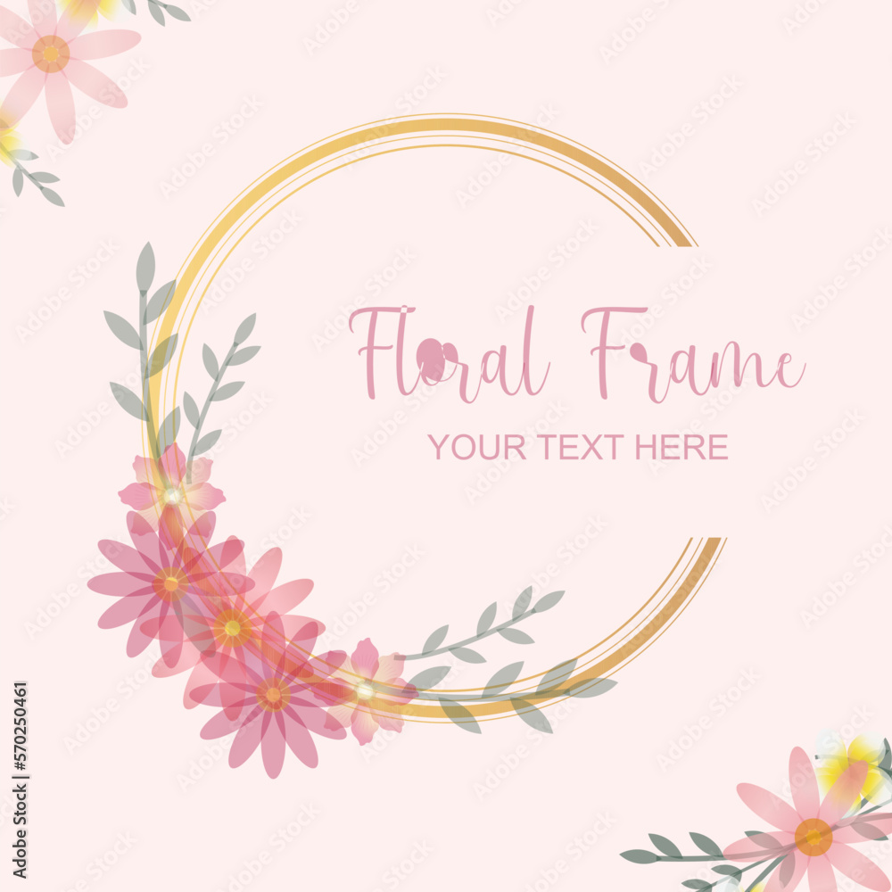 Floral Frame Background