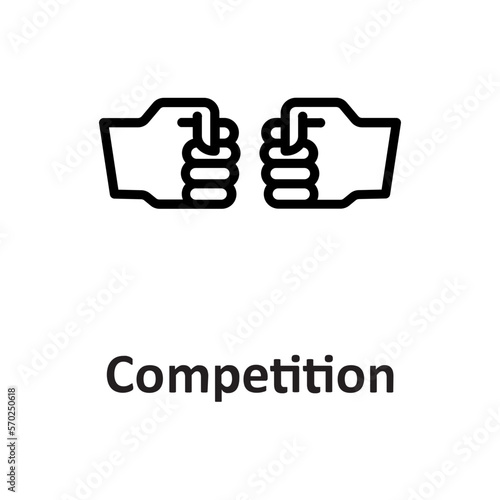 Competition, rivalry Vector Icon

