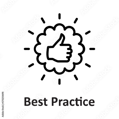 Best, best practice Vector Icon

