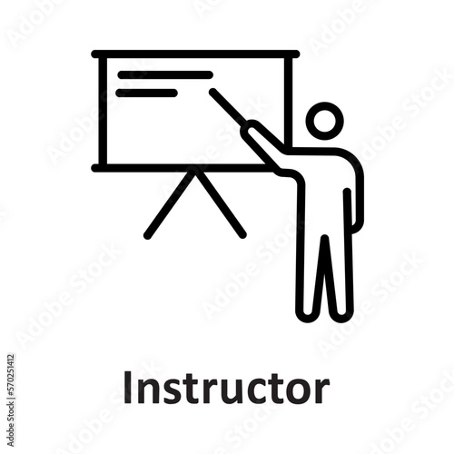 Instructor, professor Vector Icon

