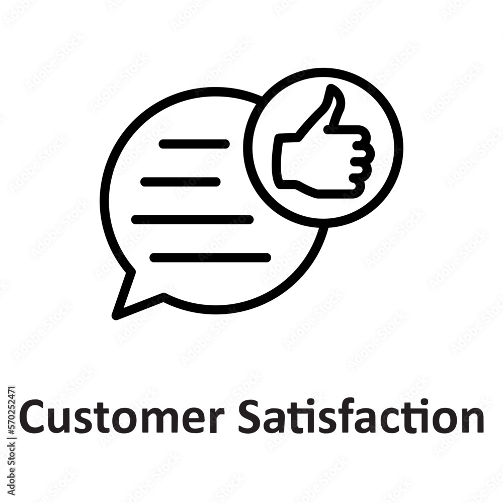Chat bubble, customer satisfaction Vector Icon
Chat bubble, customer satisfaction Vector Icon