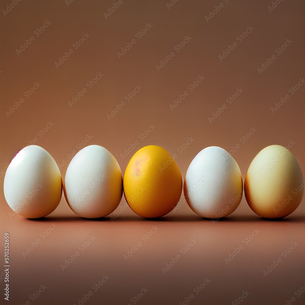 eggs on a even background. AI Generative Design. eggs on a even background. AI Generative Design.