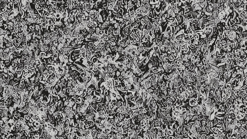 New monochrome abstract 70 wall with print pattern