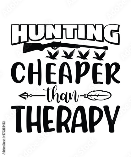 Hunting Cheaper Than Therapy, men's hunting gift for dad, my favorite hunting partners call me dad, hunting shirt, hunter gift
