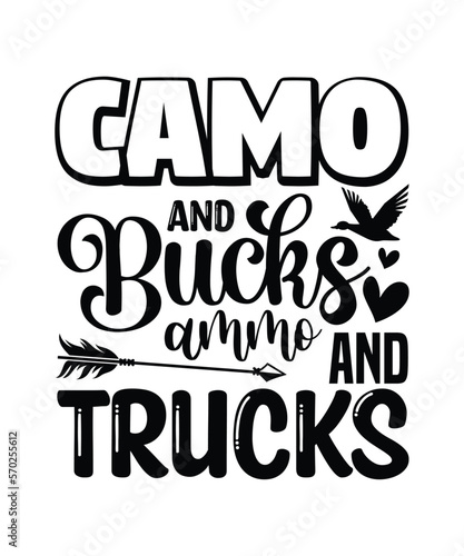 Camo And Bucks Ammo And Trucks, men's hunting gift for dad, my favorite hunting partners call me dad, hunting shirt, hunter gift