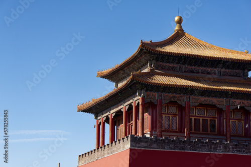 23.01.02.The Forbidden City in Beijing, China, in a sunny day of new year.