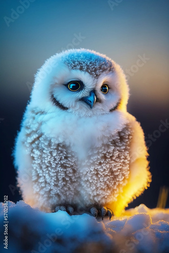  snowy owl in winter © Maya Kruchancova