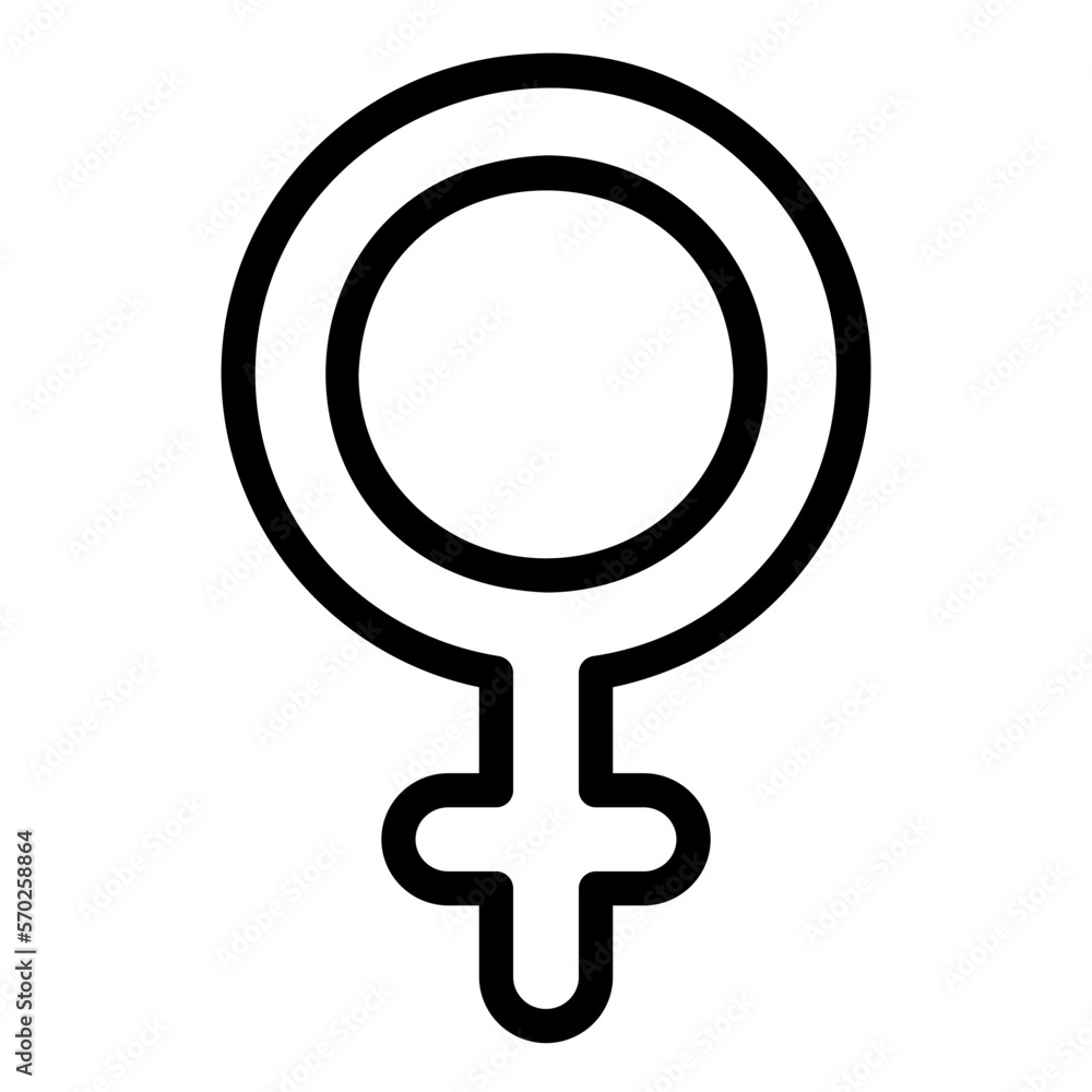 femenine line icon femenine line icon