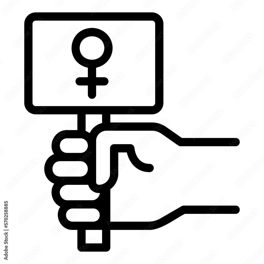 protest line icon protest line icon