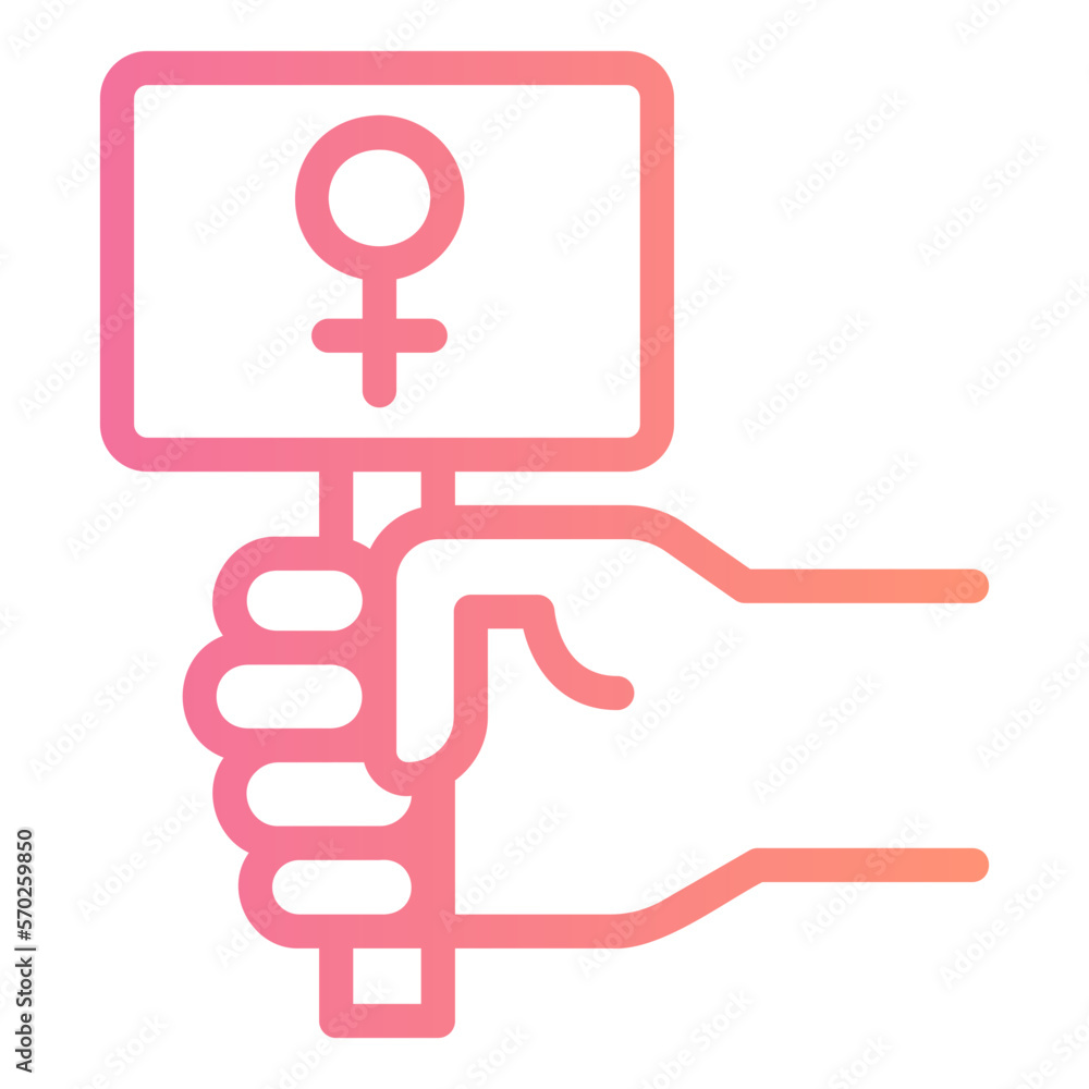 protest gradient icon protest gradient icon