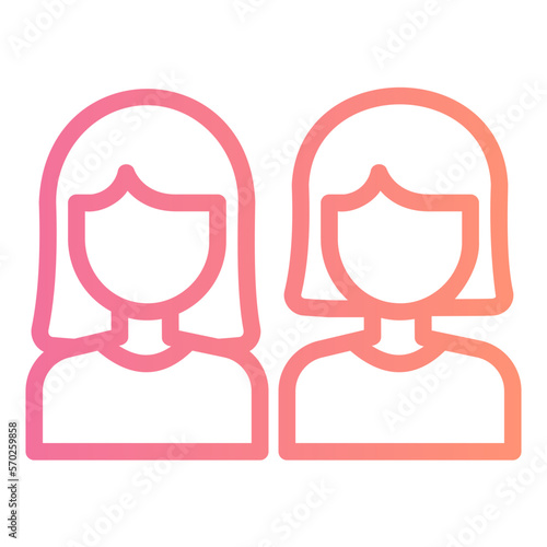 women gradient icon
