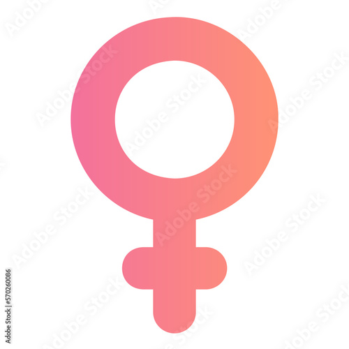 femenine gradient icon