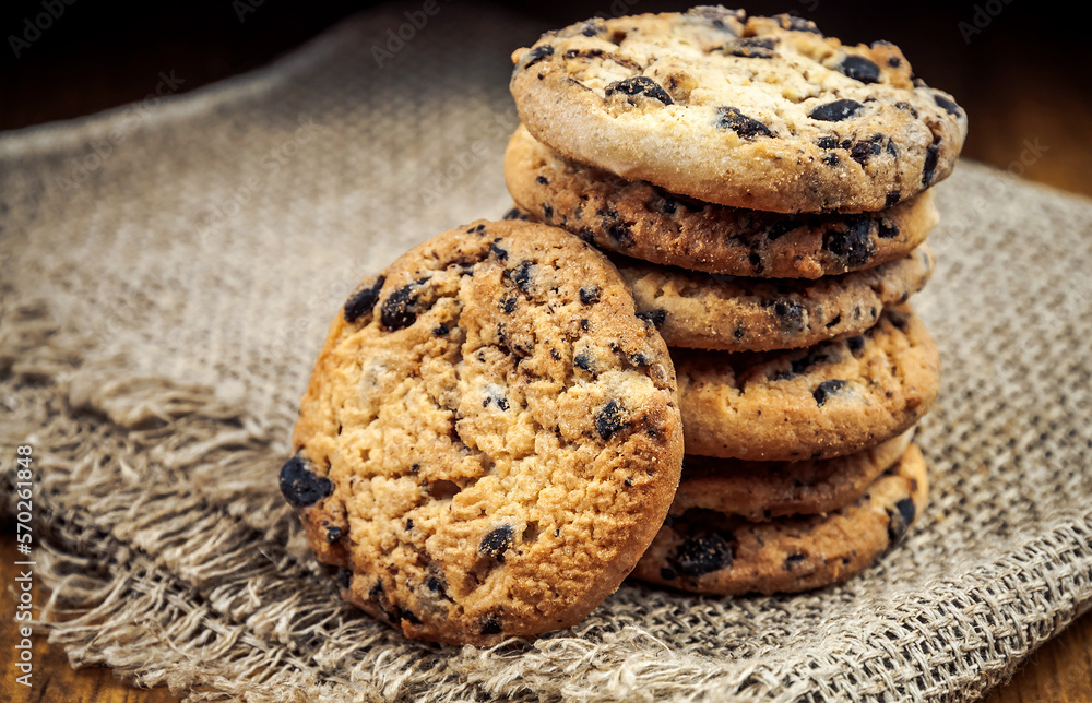stack of delicious sweet cookies stack of delicious sweet cookies