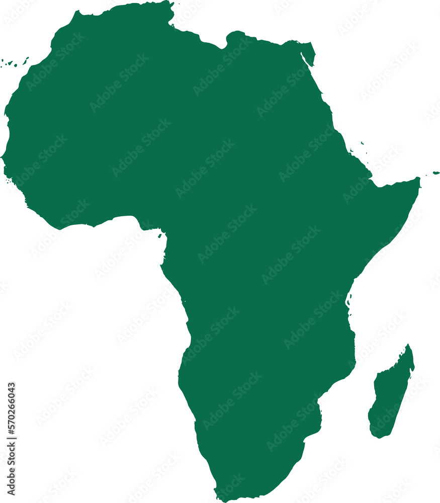 High quality Africa map isolated	