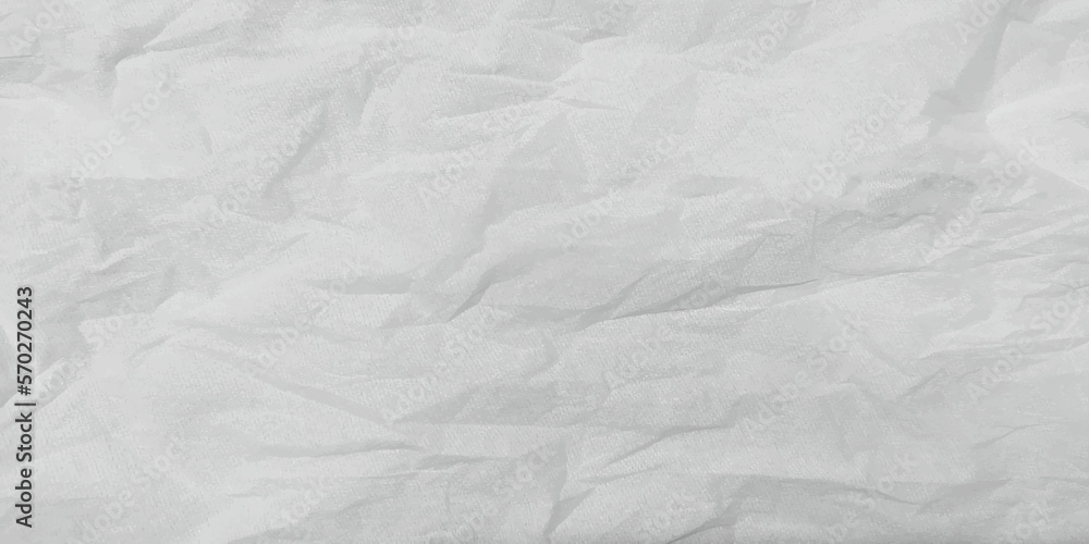 white crumpled  paper background. panorama white 
paper texture background. Ragged White Paper. white waxed packing paper texture.	