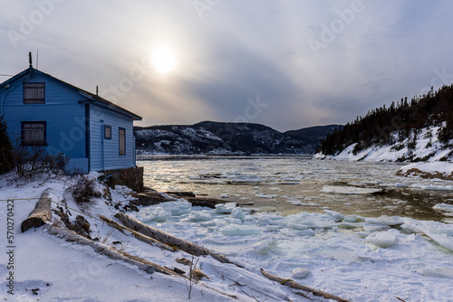 Wallpaper Mural ÀTadoussac, a beautiful coastal village on the north coast of Quebec. Torontodigital.ca