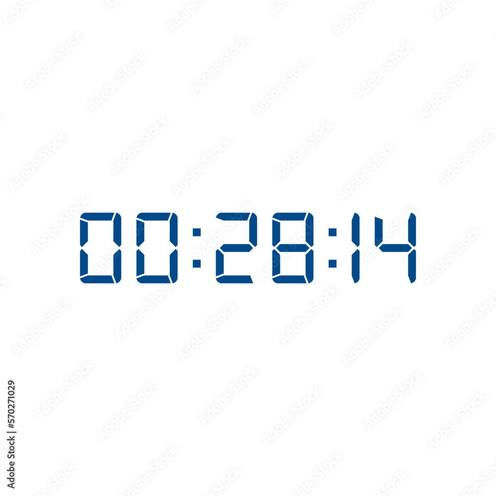 Digital clock icon vector design illustration. Digital clock icon vector design illustration.