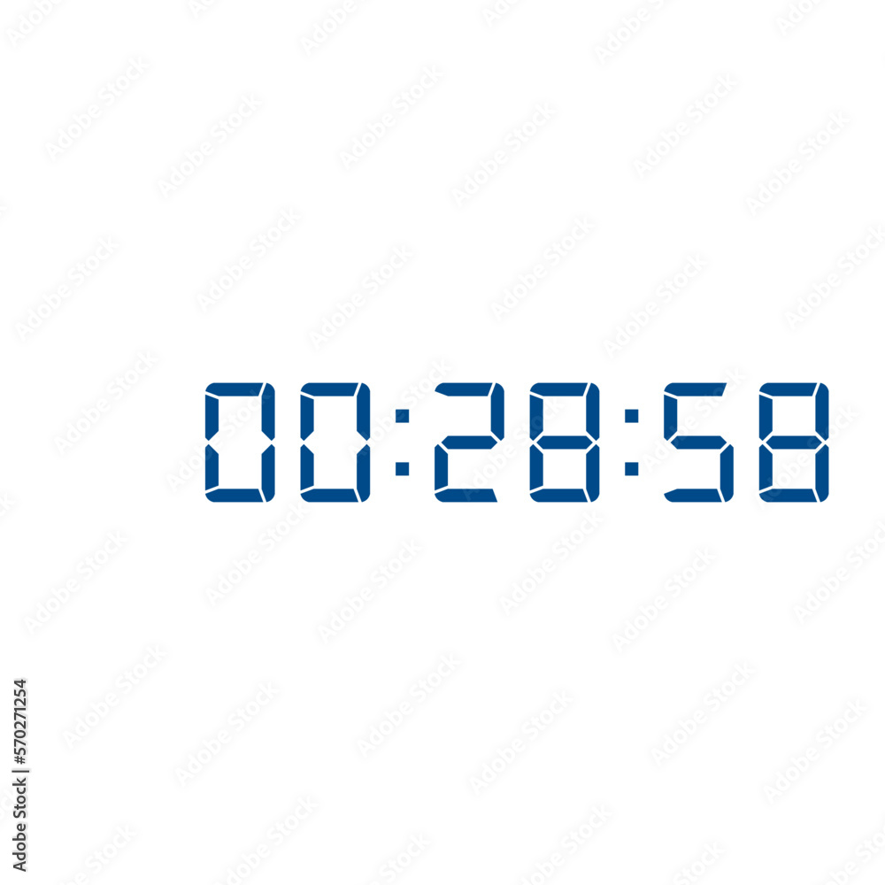 Digital clock icon vector design illustration. Digital clock icon vector design illustration.
