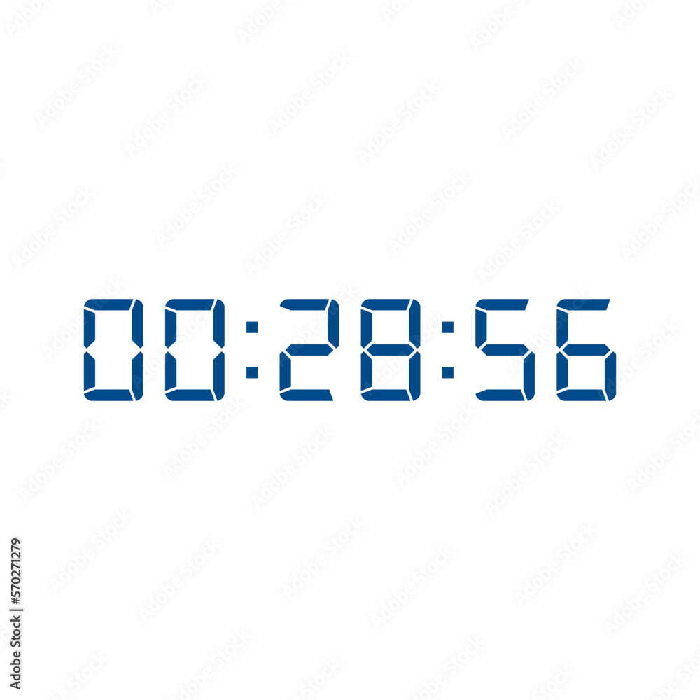 Digital clock icon vector design illustration. Digital clock icon vector design illustration.