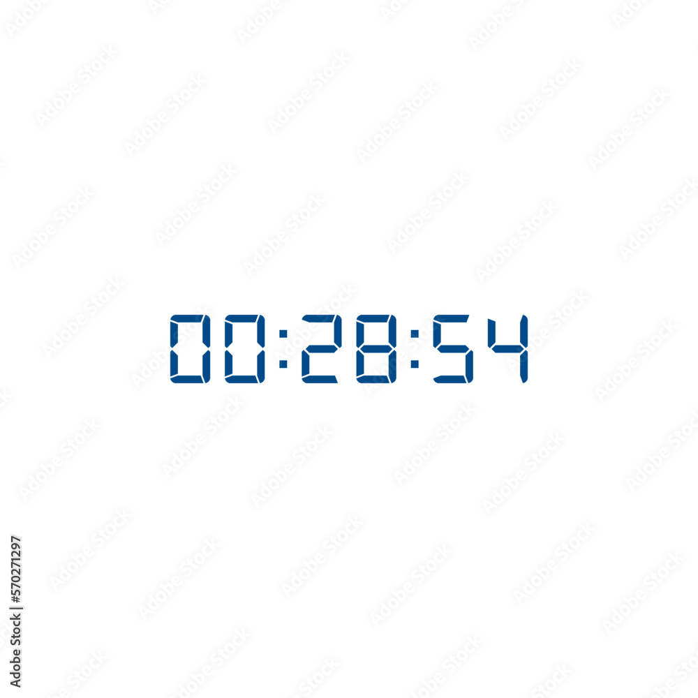Digital clock icon vector design illustration. Digital clock icon vector design illustration.