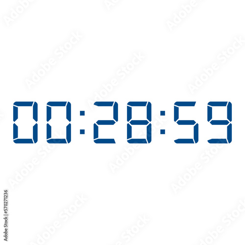 Digital clock icon vector design illustration.