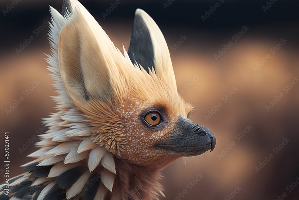 Unique jackal hawk animal hybrid, amazing animals that doesn't exist! Made  with generative AI Stock Illustration | Adobe Stock
