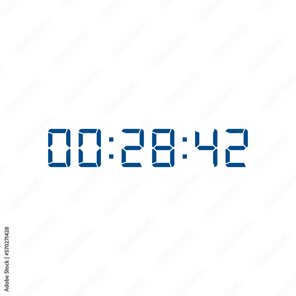 Digital clock icon vector design illustration. Digital clock icon vector design illustration.