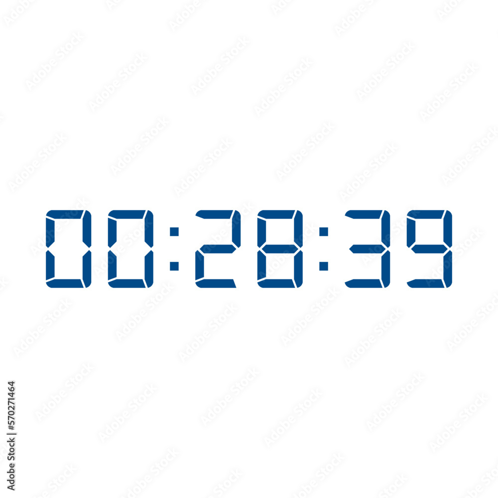 Digital clock icon vector design illustration. Digital clock icon vector design illustration.