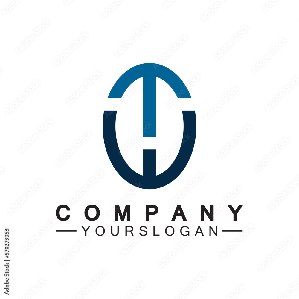 Obraz premium Initial letter wt logo or tw logo vector design template