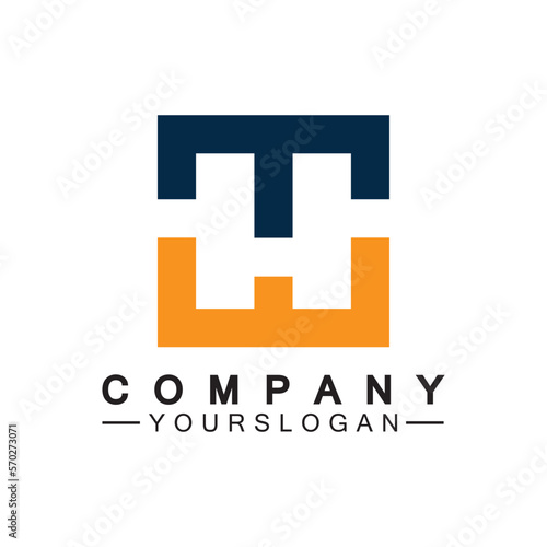 Initial letter wt logo or tw logo vector design template