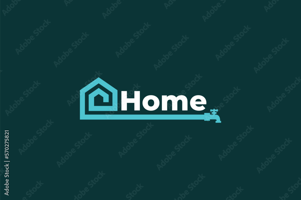 water faucet house logo