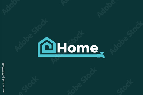 water faucet house logo