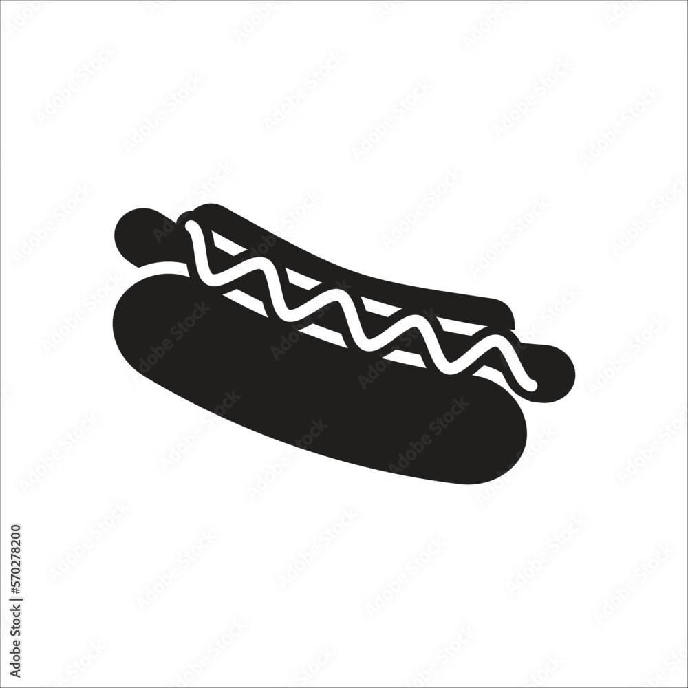 hot dog icon simple design art hot dog icon simple design art