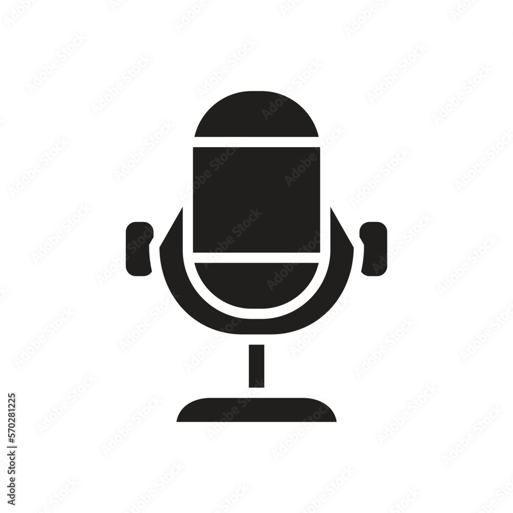 microphone ,icon ,vector ,illustration, design logo, template, flat, style trendy, collection microphone ,icon ,vector ,illustration, design logo, template, flat, style trendy, collection