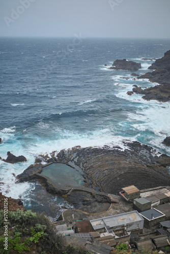 waves on the rocks