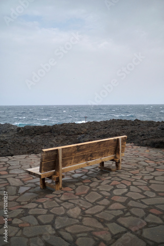 bench in the sea