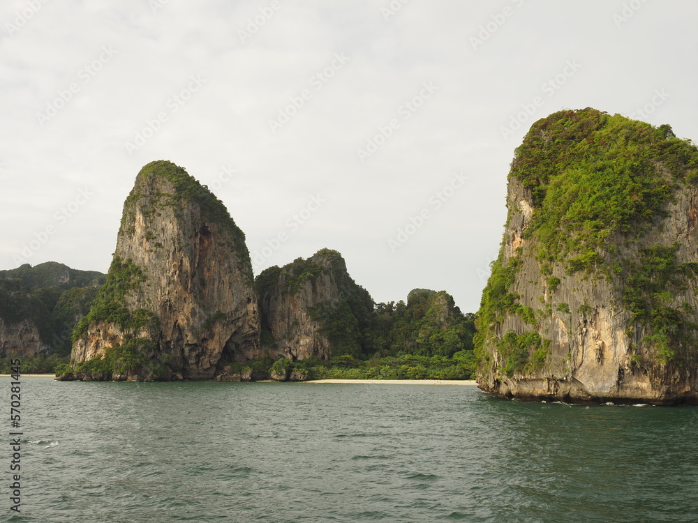 tropical coast of thailand in summer