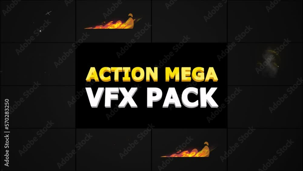 Action Mega VFX Pack 01 is a great animated package that includes a ...