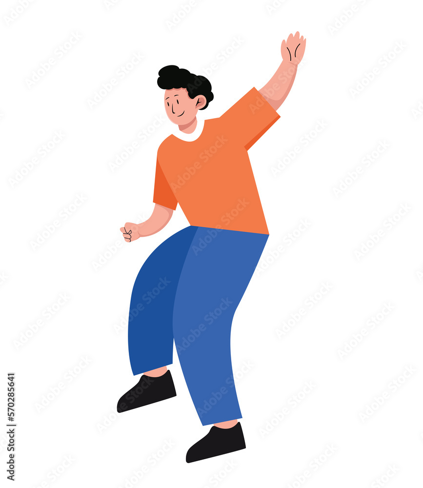 character people various movements isolated character people various movements isolated