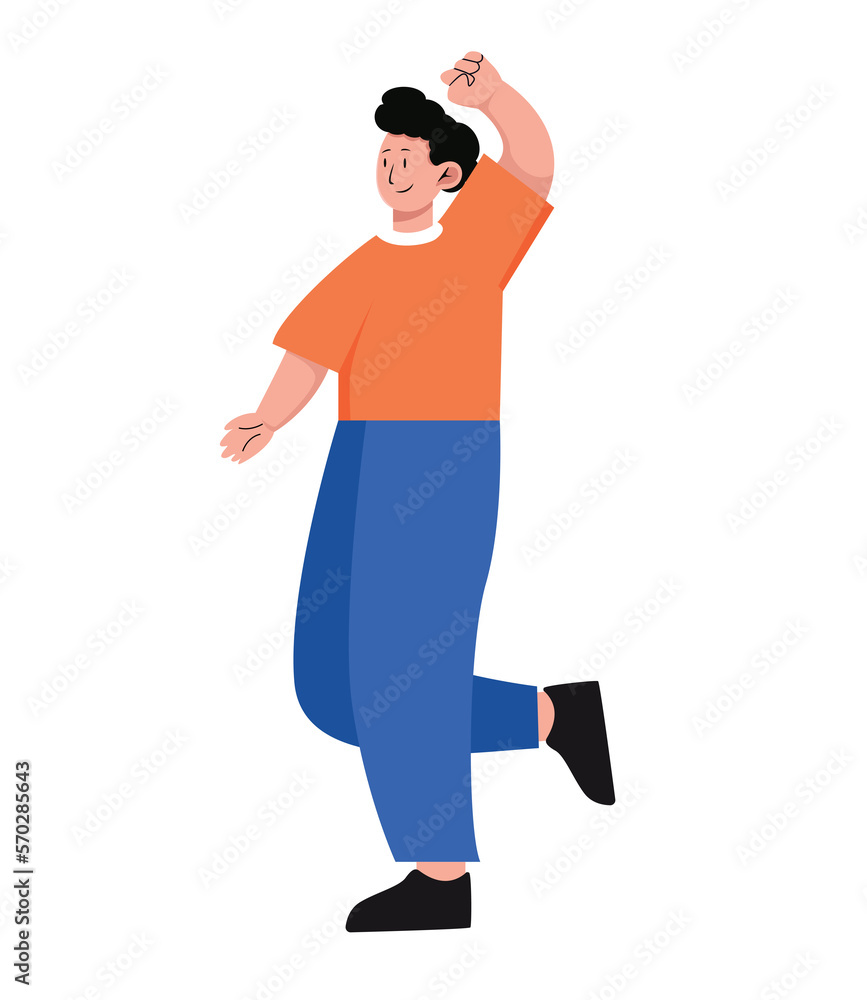 character people various movements isolated character people various movements isolated