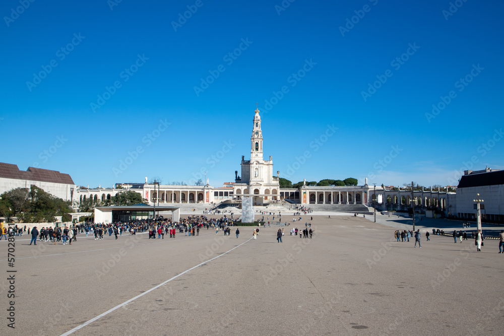 Obraz premium Peisal of the square in front of the Fatima church - Portugal