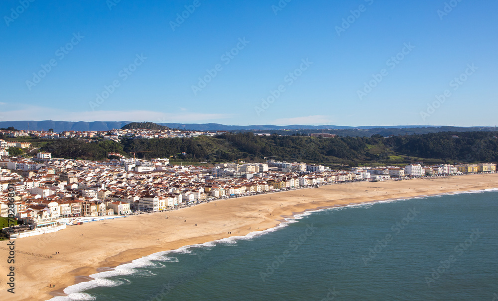 Landscape of the coast of Nazare - Portugal