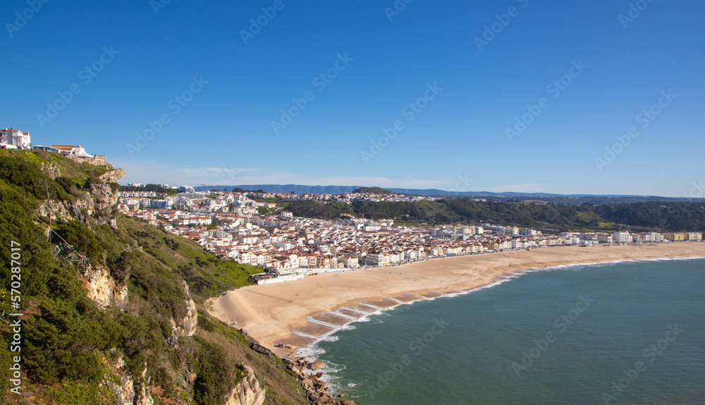 Landscape of the coast of Nazare - Portugal