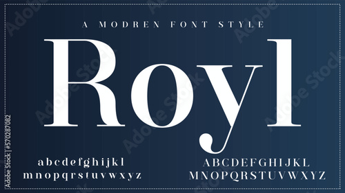 ROYL. the luxury and elegant font glamour style photo