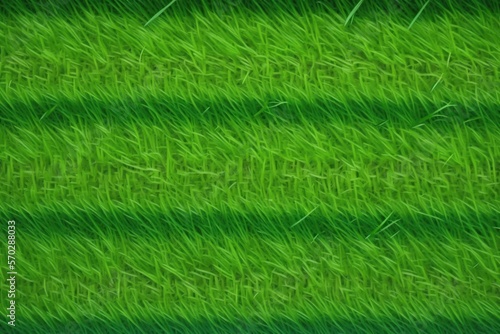Artificial Grass Field Top View Texture, fake green grass for background or backdrop. Generative AI