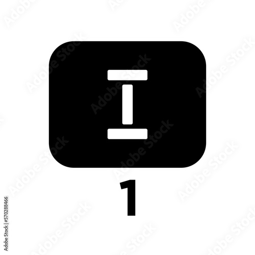roman numeral black, icon ,vector ,illustration, design logo, template, flat, style trendy, collection