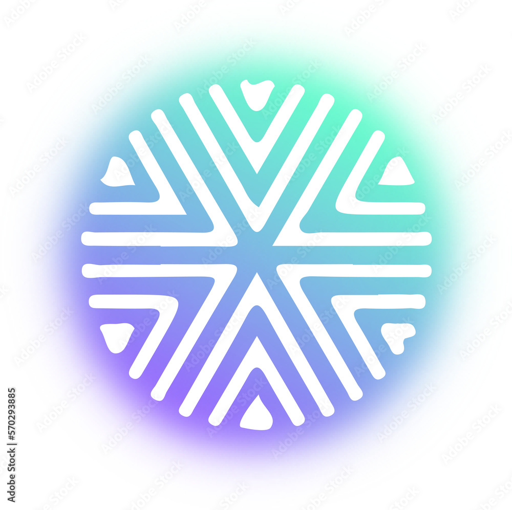 Collection of snowflake neon Collection of snowflake neon