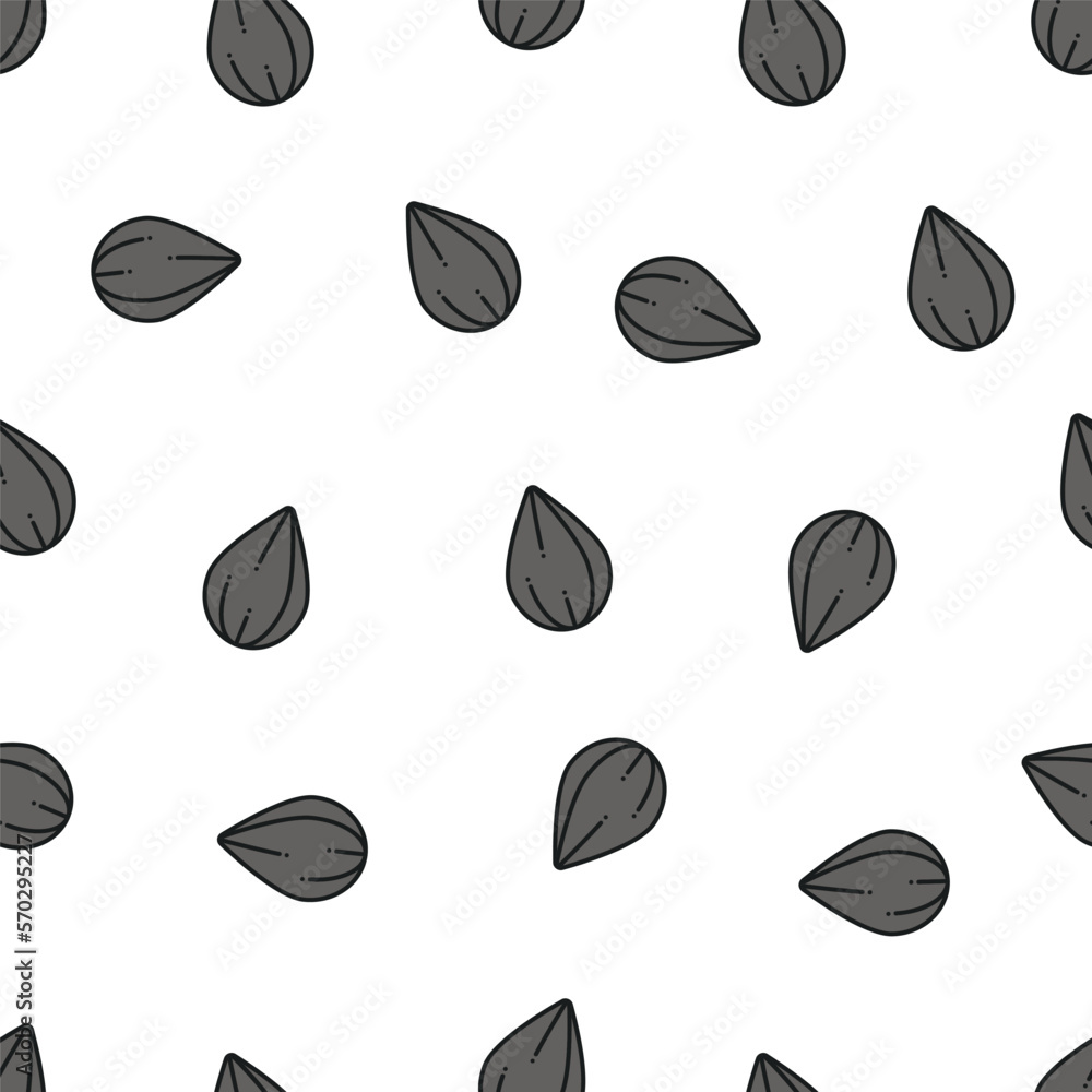 Fototapeta premium Vector pattern with seeds. Seamless seed pattern