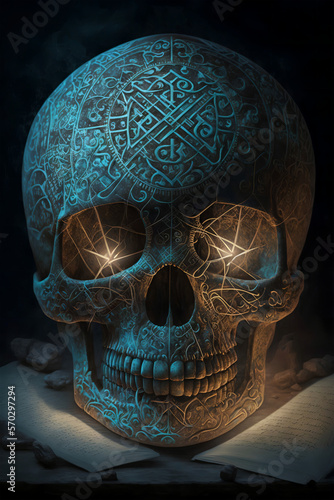 Surreal Skull Art: Exploring the Majestic and Dreamlike World of Skull Imagery photo
