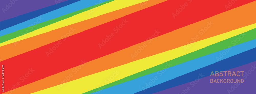 Obraz premium Abstract rainbow waves colors stripes background, Vector illustration eps10. LGBT concept